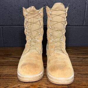 US Military Desert Combat Boots Vibram Sole Tan Roughout Men’s 11.5